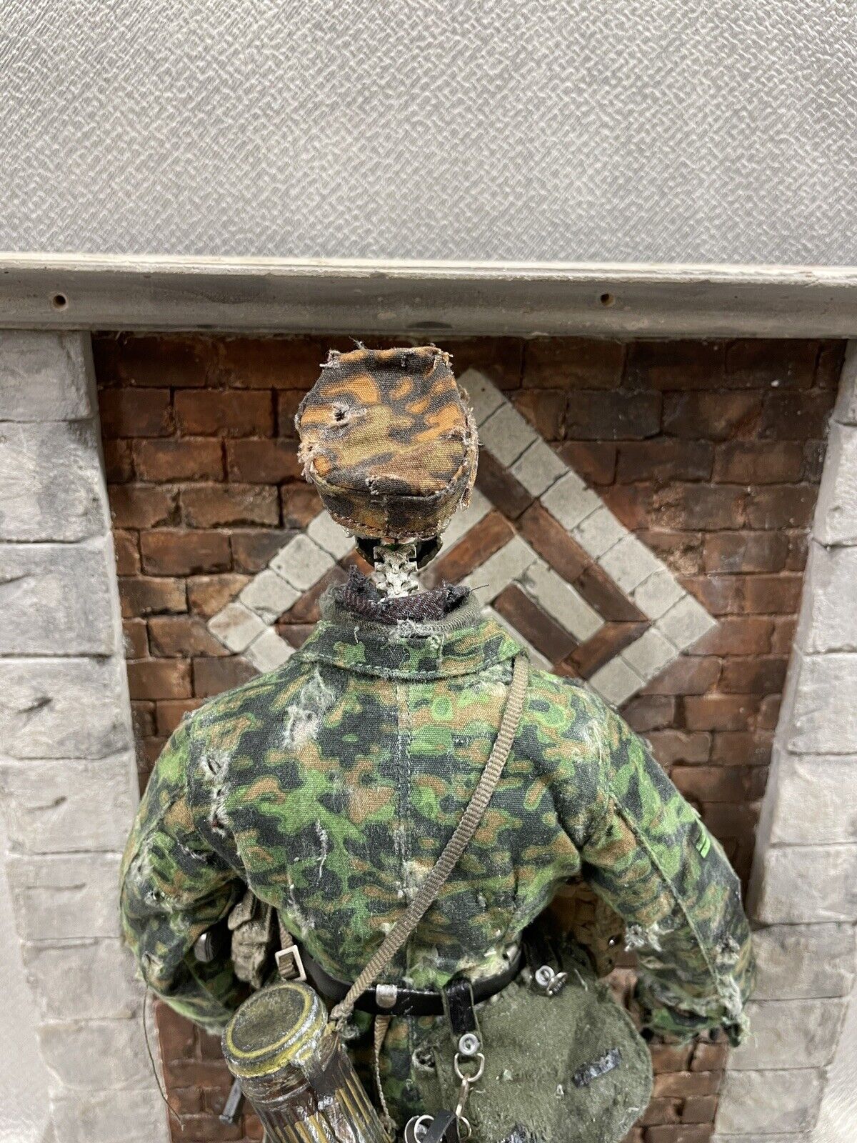 1/6 scale Kitbash WW2 GERMAN WAFFEN SS CUSTOM SKULL FIGURE SSTC