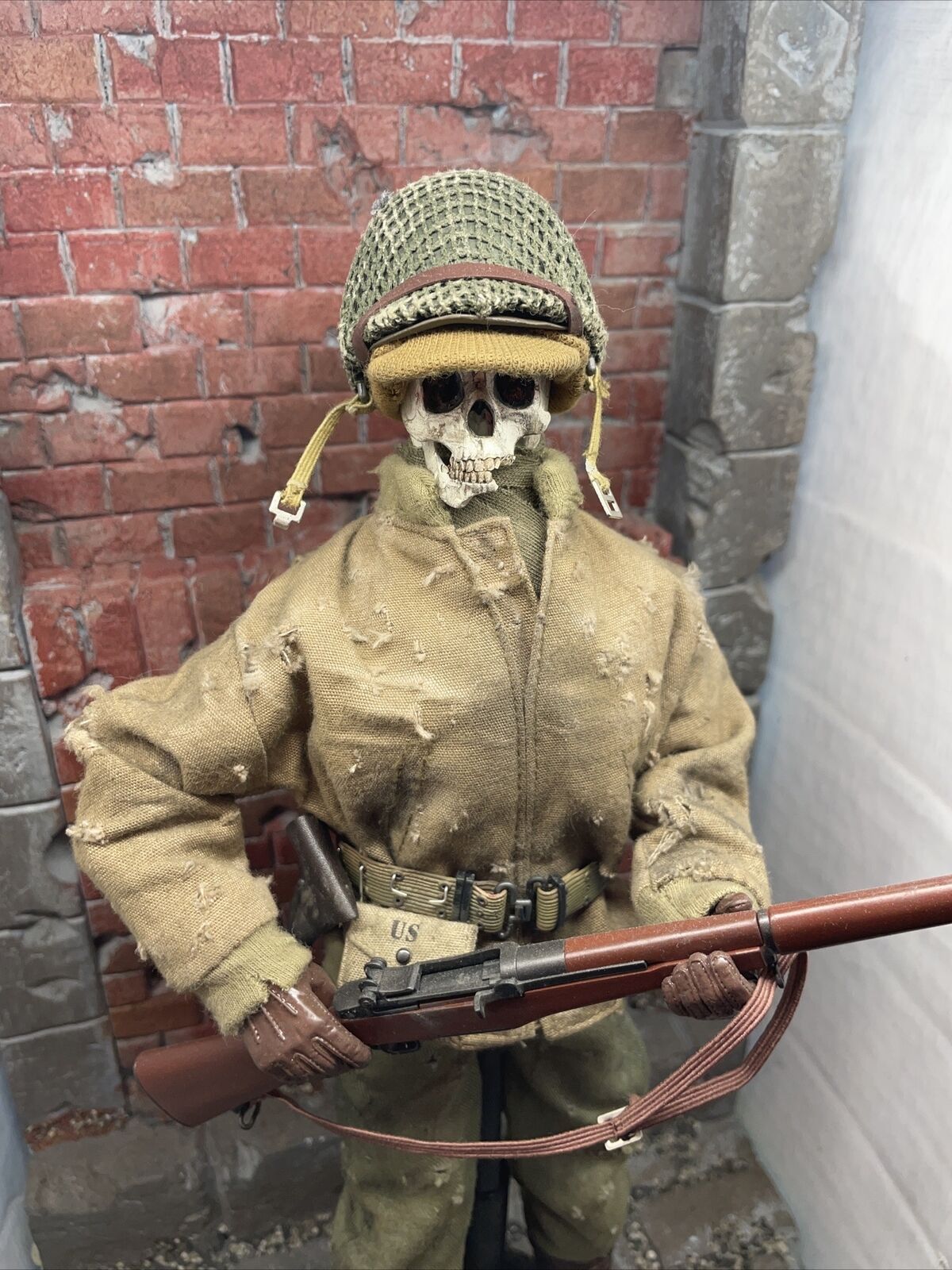 1/6 Scale Kitbash Ww2 Us Skull Figure UndeadSixthscaletraders Custom Figure 12”