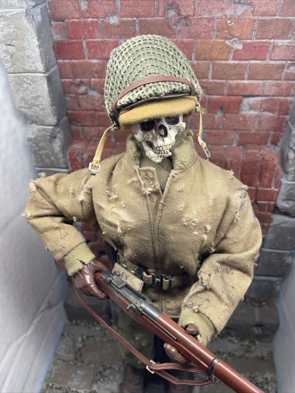 1/6 Scale Kitbash Ww2 Us Skull Figure UndeadSixthscaletraders Custom Figure 12”