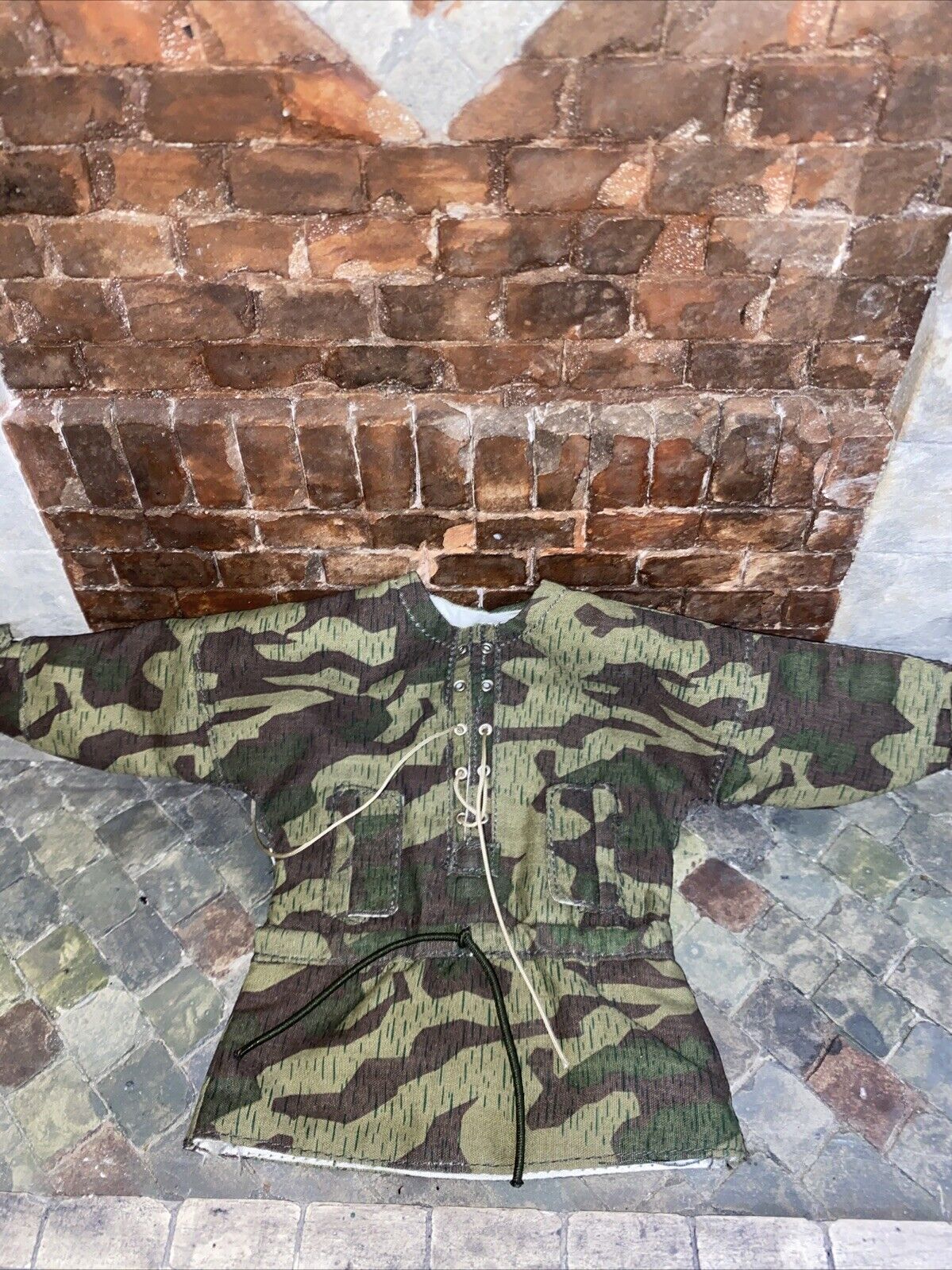 1/6 scale Kitbash WW2 GERMAN SPLINTER CAMO SMOCK REVERSIBLE