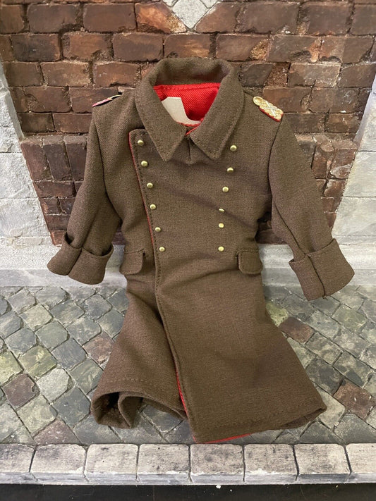 1/6 scale Kitbash WW2 GERMAN  BROWN GENRALS GREAT COAT