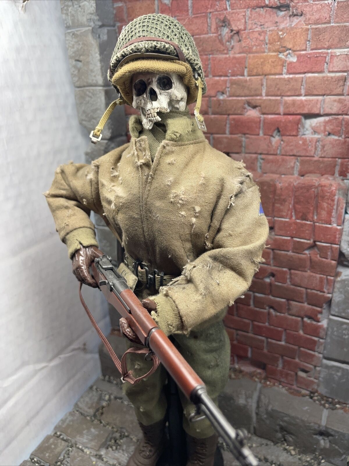 1/6 Scale Kitbash Ww2 Us Skull Figure UndeadSixthscaletraders Custom Figure 12”