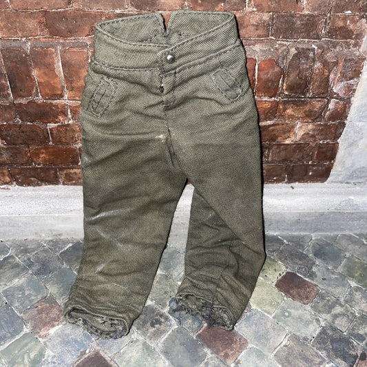 1/6 scale Kitbash WW2 GERMAN GREEN PANTS WEATHERED