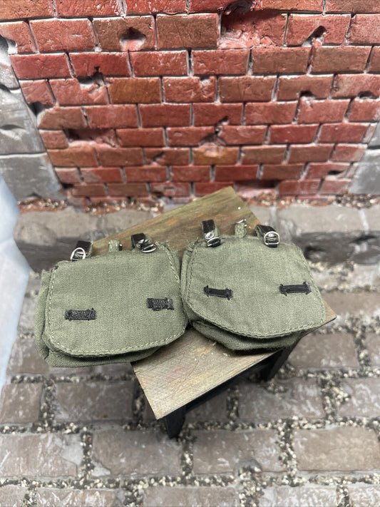 1/6 scale Kitbash Ww2 German Bread Bag Green Lot Of 2