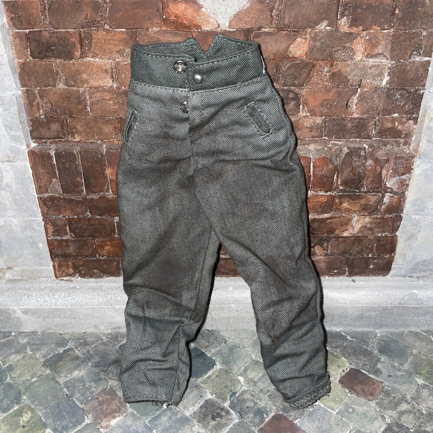 1/6 scale Kitbash WW2 GERMAN GREEN PANTS WEATHERED