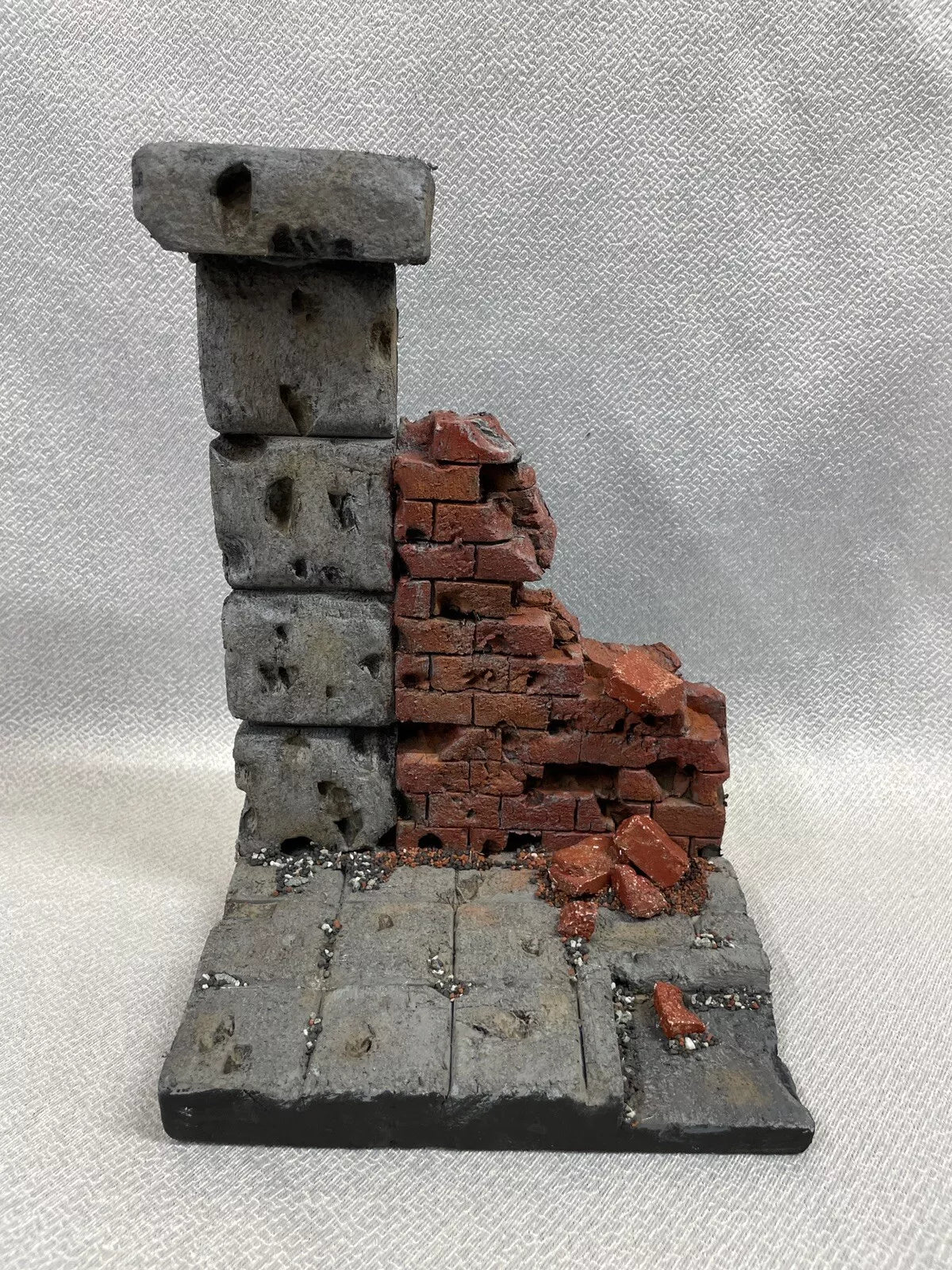 1/6 scale brick walkway destroyed rubble wall diorama NO FIGURE